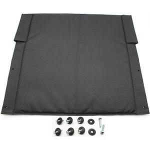 Blue Streak Wheelchair 18" Back Upholstery Replacement - Nylon Back, with Hardware, STDS4S2208 - Suitable for K1/K2 Wheelchairs (1Ea, Black)
