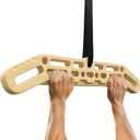 Wooden Hanging Board for Climbing, Multi-Grip Fingerboard for Indoor/Outdoor Fitness Training, Enhances Climbing Power & Grip Strength, Perfect for Adult Fitness Enthusiasts