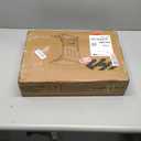 HLDIRECT C Shaped End Table with Charging Station, Couch Side Table with Storage Bag, Foldable TV Tray with 2 USB Ports and Outlets for Living Room, Bedroom, Black