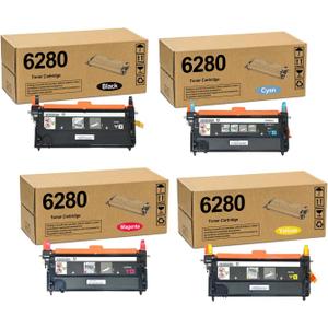 106R01395 106R01392 106R01393 106R01394 Toner Cartridge for 6280 High Yield Toner Cartridge Use for Phaser 6280 6280dn Printers (4-Pack)