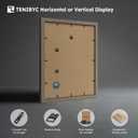 16x20 Poster Frame 3 Pack with HD Glass- Brown Walnut, Natural Solid Wood Picture Frame, Wall Gallery Frame