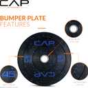 CAP Barbell Rubber Olympic Bumper Plate | 45LB