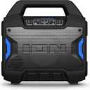 ION Tailgater Boom - Outdoor Portable Bluetooth Speaker with Mic in, FM Radio, USB Port, Battery, IPX5 Water-Resistant, Wireless Stereo-Link, App, 60W