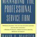 Managing The Professional Service Firm (text only) by D. H. Maister paperback