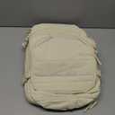 Telena Travel Backpack Carry on Flight Approved, 17.3 inch Laptop Quilted College Bookbag Personal Item Travel Bags for Women Beige