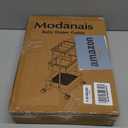 Baby Diaper Caddy Organizer Cart - 3 Tier Rolling Storage Cart with Wheels, Baby Essentials for Nursery Storage, Detachable Dividers - for Crib, Bedroom, Art & Craft Organizer (Black)