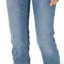 Amazon Essentials Women's Mid Rise Slim Straight Jean, Size 14 (Short)