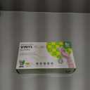 Disposable Vinyl Gloves, Food Safe, Latex-Free Powder-Free Clear Plastic Gloves for Cooking, House Clean, Food Prep (Large)