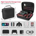 PPKKAI Switch 2 Case for Nintendo Switch 2(2025), Portable Hard Shell All Protective Travel Bag with 14 Game Cards Slots, All in One Carrying Case for Switch 2 Accessories Console Dock Pro Controller (Black)