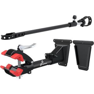 Sportneer Bike Repair Stand: 360 Rotatable Wall Mounted Removable Bike Clamp - Adjustable Home Bicycle Maintenance Stand with 2 Mounting Plates for Diameter of 1-1.6 Bicycle