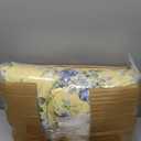 Laura Ashley - King Quilt Set, Reversible Cotton Bedding with Matching Shams, Lightweight Home Decor for All Seasons (Linley Yellow, King)