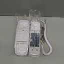 AT&T TRIMLINE 213 Corded Phone with Extra Big Buttons - Senior Friendly White Landline Phone, Visual Ringer, Lighted Keypad, Wall Mount, No AC Power Needed