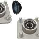 Dr.Acces 2PCS Golf Cart Front Wheel Hub Assembly, Compatible with Yamaha G2 G8 G9 G14 G16 G19 G22 G29 Drive Models, Replace OEM# JG5-WF511-10-00 JG5-WF511-00