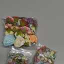 Janinka 174 Pcs Fake Mini Flowers for Crafts Small Silk Artificial Fabric Flowers Bulk for DIY Wedding Birthday Party Wreath Decor, 2 cm 4 cm(Multicolor)