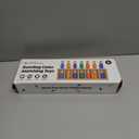 pamexin Family Games for Kids, Wooden Bowling Color Matching Game with 7 Bright Pins and Storage Bag, Family Board Games Party Birthday Gift, Fun Party Game for Boys Girls