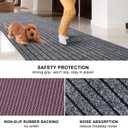 2' x 6' Runner Rugs with Rubber Backing, Outdoor Indoor Utility Non Slip Carpet Rug Runner for Hallway, Custom Size Area Rugs Mat for Entryway Balcony Patio Kitchen Garage Stair Laundry