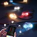 XMCOSY+ Smart Outdoor String Lights, 98Ft Patio Lights Waterproof, App Control, Compatible with Alexa, RGBCWIC Color Changing LED String Light for Outside