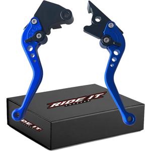 Ride IT Short Brake Clutch Levers for Ninja 250R 2008-2012, Ninja 300R Z300 2013-2018,Ninja400 Z400 2018-2020,Z250/SL 2015-2017,Z1250 pro 2017-2020,Ninja125 2019, Compatible with Versys 300X 17-20 (Blue)