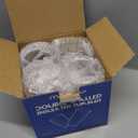 Unbreakable 16oz Tumblers Set of 4 - Plastic Double Wall Insulated Plastic Cups, Shatterproof Clear Travel Mugs Keep Drinks Cold & Hot, Reusable BPA-Free for Camping, Party, Office, Home Use