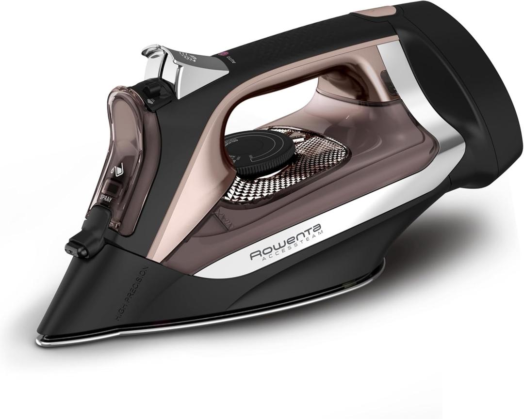 Rowenta AccessSteam Cordreel Steam Iron for Clothes, Anti-Drip Protection, Clothes Iron with Steamer, DW2459U1 (Large)
