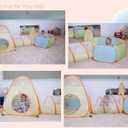 UTEX 3 in 1 Pop Up Play Tent with Tunnel, Ball Pit for Kids, Boys, Girls, Babies and Toddlers, Indoor/Outdoor Playhouse (3 in 1 with Ball Pit)