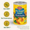 Del Monte No Sugar Added Yellow Cling Sliced Canned Peaches, 14.5 oz Can (Pack of 12) (EXP 04/28/26)