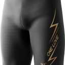 361 Swim Jammers for Men, Pro Racing Training Swimsuit, Chlorine Resistant Endurance Mens Swim Suit Swimwear Tech Pant (Large, Blackc)