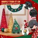 Angoily Festive Animated Christmas Tree Toy with Swinging Legs, Creative Wobbling Holiday Decoration for Kids and Adults, Fun Walking Xmas Ornament