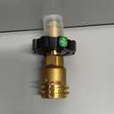 Flame King Propane Tank Adapter POL to QCC1 Type Converts Propane Tank from Old to New Connection