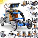 Bottleboom STEM 13-in-1 Education Solar Power Robots Toys for Boys Age 8-12, Educational Toy Science Kits for Kids Experiment Robotics Set Birthday Gifts for 8 9 10 11 12 Years Old (Blue Gray)