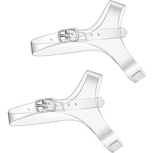Vin Beauty Clear Invisible Shoelace, Transparent High Heel Shoe Straps for Women Detachable Elastic Shoe Laces Anti Loose Shoelace Belt Ankle Straps for Holding Loose High Heels