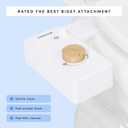 TUSHY Classic 3.0 Bidet Toilet Seat Attachment - a Non-Electric Self Cleaning Water Sprayer with Adjustable Water Pressure Nozzle, Angle Control & Easy Home Installation (Brushed Nickel)