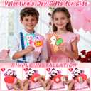 28 Pack Valentines Day Gifts for Kids Classroom Valentines Day Cards with Kawaii Mochi Squishies Fidget Toys for Kids School Valentines for Kids Class Exchange Greeting Cards Party Favors Boys Girls