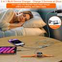 Multi Charging Cable for Apple Watch Charger 4FT, iPhone Charger USB A/C Multi Fast 3 in 1 Charging Cable for iWatch Ultra/SE/10-1 & iPhone16-5/Pro/Plus/iPad/iPod/Airpod