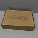 Brown Kraft Cookie Boxes with Ribbons & Stickers (20 Pack) 6.5” x 4” Small Cardboard Gift Boxes for Gift Giving, Baked Goods, Candy, Christmas, Decorative Food Packaging, Bakery Treats, Empty, Bulk