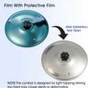 3 x Car Cymbal Air Vent, Car Crash Cymbal, Mini Drum Funny Musical Instrument Gadget, Drumming Fun for Drummer and Music Enthusiasts