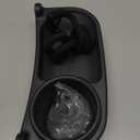 Swanoo Universal Stroller Snack Tray | Compatible With Nuna Mockingbird Bugaboo Uppababy | Stroller Bumper Bar Tray Attachment with Cup Holder | Baby Toddler Disneyland Essentials Stroller Accessories (Dark Grey)