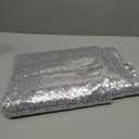 12 Pack Silver Sequin Table Runner 12" x 72" Sparkle Table Runner for Baby Bridal Shower Wedding Birthday Party Table Decor (Silver)