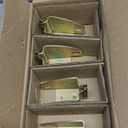 Eapele E-Track Wood Beam End Socket Accessories, Zinc-Coated Steel, Fit with 2x4 2x6, Add Removable Load Lock Bars to E-Track Cargo Area (4pcs)