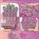 Kids Toddler Winter Warm Fleece Lined Gloves for Girls Boys, Thick Thermal Cute Knit Gloves for Cold Weather (Blue)