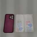 for iPhone 16 Pro Max Case with 2 Screen Protectors - Compatible with Magsafe - Upgraded Camera Protection - Liquid Silicone Protective Phone Case 6.9" for Women,Girls - Plums Color