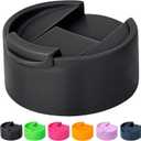 Flip Lid for Hydro Flask Wide Mouth, Replacement Lid for Hydroflask 12-64 oz,Simple Modern, Takeya, Iron Flask and Other Wide Mouth Bottle (Black)