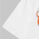 Women's Graphic Tees Letter Print Crewneck Short Sleeve T Shirt Vacation Summer Tops White Letter Large