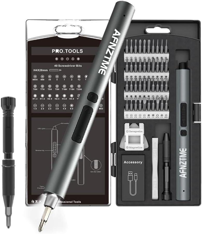 Electric Power Screwdriver Kit, Battery Powered Mini Electric Screwdriver (50-IN-1)