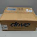 Drive Medical 12455 Adjustable Height Stool with Back and Arms White