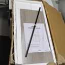 Iwell Storage Cabinet with 2 Drawers & Adjustable Shelf, Tall Bathroom Cabinet with Doors, Cupboard, Kitchen Cabinets for Living Room, Dining Room, Entryway, Grey