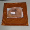 JUSPURBET Velvet Pillow Covers Set of 2 Decorative Throw Pillow Covers for Couch Sofa Bed Soft Cushion Covers Cases with Hidden Zipper for Living Room Home Decor 16x16 inch,Rust