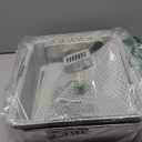 FURTIME Stainless Steel Cat Litter Box with Lid, Metal Kitty Litter Box for Small Cats, Kitten Litter Boxs with Scoop and Mat, Non-Sticky, Anti-Leakage, Easy to Clean, 17"x13"x8.4" (Small) (Silver)