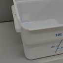 Winco Square Storage Container, 12-Quart, White