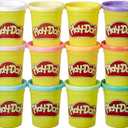 Play-Doh Pastel Colors Bulk 12-Pack of 4-Ounce Cans, Party Favors, Kids Arts & Crafts, Preschool Toys, Ages 2+
